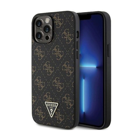 Guess 4G Triangle Metal Logo - Case for iPhone 14 Pro (Black)