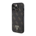 Guess 4G Triangle Metal Logo - Case for iPhone 14 Pro (Black)