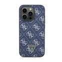 Guess 4G Triangle Metal Logo - Case for iPhone 15 Pro Max (blue)