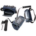 Dunlop - Handlebar bag / bicycle pannier with smartphone pocket (blue)