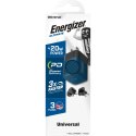 Energizer Ultimate - Multiplug EU / UK / US GaN 20W PD mains charger (Blue)