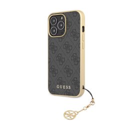 Guess 4G Charms Collection - Case for iPhone 14 Pro Max (Grey)
