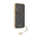Guess 4G Charms Collection - Case for iPhone 14 Pro Max (Grey)