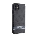 Guess 4G Printed Stripe - Case for iPhone 11 / iPhone XR (Gray)