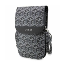 Guess GCube Stripe Phone Bag - Bag with smartphone compartment (Black)