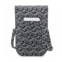 Guess GCube Stripe Phone Bag - Bag with smartphone compartment (Black)