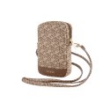 Guess Zip GCube Bottom Stripe - Phone bag (brown)