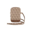 Guess Zip GCube Bottom Stripe - Phone bag (brown)