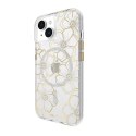 Case-Mate Floral Gems MagSafe - Case for iPhone 15 / iPhone 14 / iPhone 13 (Gold)