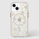 Case-Mate Floral Gems MagSafe - Case for iPhone 15 / iPhone 14 / iPhone 13 (Gold)