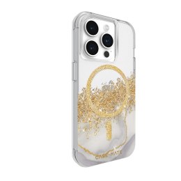 Case-Mate Karat MagSafe - Gold Decorated iPhone 15 Pro Case (Marble)