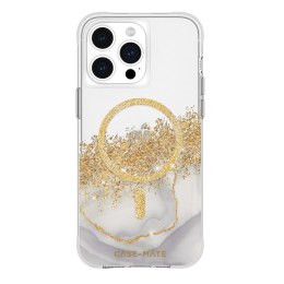 Case-Mate Karat MagSafe - Gold Decorated iPhone 15 Pro Max Case (Marble)