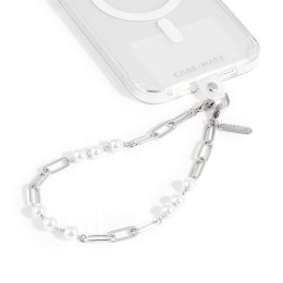 Case-Mate Link Chain Phone Wristlet - Universal lanyard (Silver Pearl)