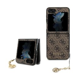 Guess 4G Charms Collection - Case for Samsung Galaxy Z Flip 5 (brown)