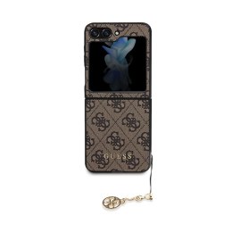 Guess 4G Charms Collection - Case for Samsung Galaxy Z Flip 5 (brown)