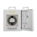 Guess MagSafe Ring Stand Rhinestone - Magnetic finger holder for phone with stand function (Black)