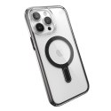 Speck Presidio Perfect-Clear ClickLock & Magsafe - Case for iPhone 15 Pro Max (Clear / Frosted Black / Slate Grey)