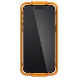 Spigen Alm Glass FC 2-Pack - Tempered Glass for iPhone 15 2pc (Black Frame)