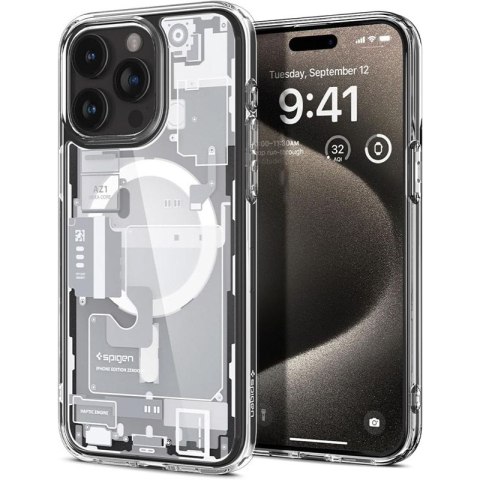 Spigen Ultra Hybrid MagSafe - Case for iPhone 15 Pro (Zero One White)