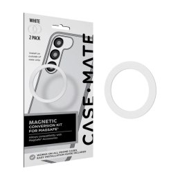 Case-Mate Magnetic Conversion Kit for MagSafe - Universal magnetic ring for case / smartphone 2 pcs. (White)