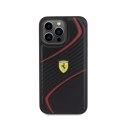 Ferrari Twist Metal Logo - Case for iPhone 15 Pro Max (Black)