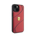 Ferrari Twist Metal Logo - Case for iPhone 15 (Red)