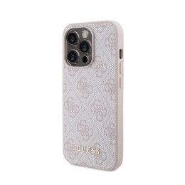 Guess 4G Metal Gold Logo - Case for iPhone 15 Pro (pink)