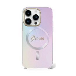 Guess IML Iridescent MagSafe - iPhone 15 Pro Case (purple)