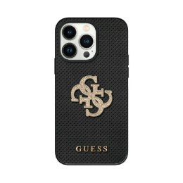 Guess Perforated 4G Glitter - iPhone 15 Case (black)