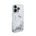 Hello Kitty Liquid Glitter Charms Kitty Head - iPhone 14 Pro Max case (silver)