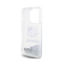 Hello Kitty Liquid Glitter Charms Kitty Head - iPhone 14 Pro Max case (silver)