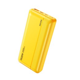 WEKOME WP-04 Pop Digital Series - Power bank 20000 mAh Fast Charging USB-C PD 20W + USB-A QC3.0 18W (Yellow)