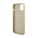 Guess 4G Strass Metal Logo - Case for iPhone 15 (Gold)