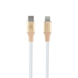 Guess Ebossed Logo - USB-C to Lightning cable MFi certified 1.5m (gold)