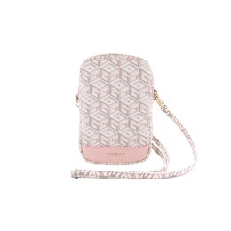 Guess Zip GCube Bottom Stripe - Phone bag (pink)