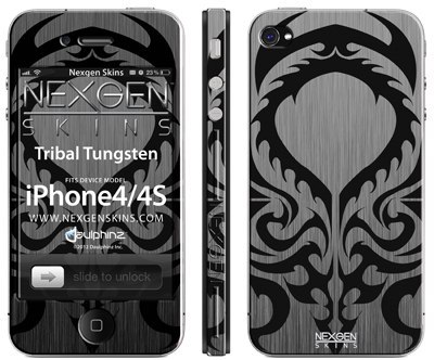 Nexgen Skins with 3D effect for iPhone 4/4S (Tribal Tungsten 3D)