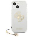 Guess 4G Big Logo Charm Gold- Case for iPhone 13 mini (Gold charms)