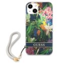 Guess Flower Cord - Cover for iPhone 13 (Blue)