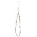 Guess Phone Strap Beads Shell Pink