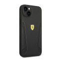 Ferrari Leather Stamp Sides - Case for iPhone 14 Plus (Black)