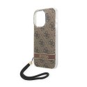 Guess 4G Print Cord - Case for iPhone 14 Pro (Brown)