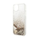 Guess Liquid Glitter Charms - Case for iPhone 14 Plus (Gold)