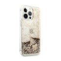 Guess Liquid Glitter Charms - Case for iPhone 14 Pro (Gold)