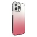 Speck Clear Presidio Perfect-Clear + Ombre - Case for iPhone 14 Pro Max with MICROBAN (Clear / Vintage Rose Fade)