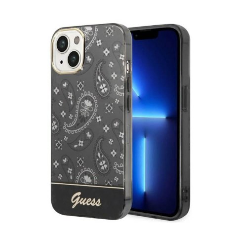 Guess Bandana Paisley - Case for iPhone 14 Plus (black)