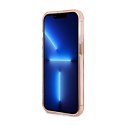 Guess Gold Outline Translucent MagSafe - Case for iPhone 13 Pro (Pink)