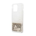 Guess Liquid Glitter Charms - Case for iPhone 14 Pro Max (Gold)