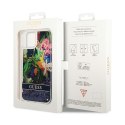 Guess Liquid Glitter Flower - Case for iPhone 14 (Blue)