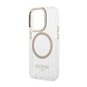 Guess Metal Outline MagSafe - Case for iPhone 14 Pro Max (Clear)