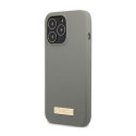 Guess Silicone Logo Plate MagSafe - Case for iPhone 13 Pro Max (Grey)